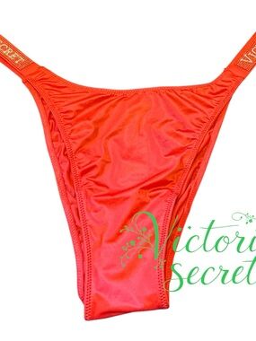 Victoria's Secret Bright Orange very sexy high leg Brazilian xl
